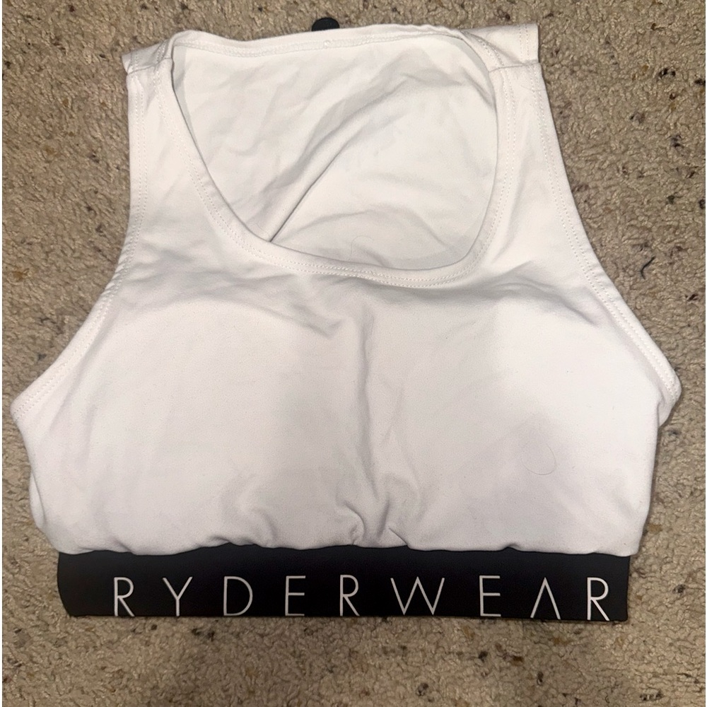 Ryderwear cropped sports bra with padding. XS.